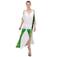 Saint Patrick S Day March Maxi Chiffon Cover Up Dress by Mariart