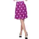Polka Dots in Purple A-Line Skirt View1