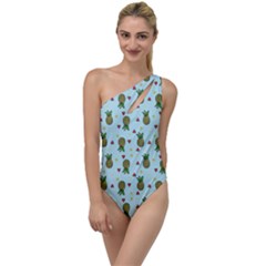 Pineapple Watermelon Fruit Lime To One Side Swimsuit by Mariart