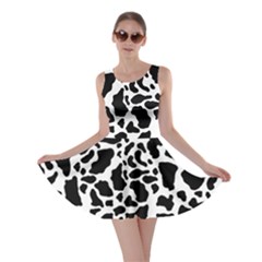 Black On White Cow Skin Skater Dress by LoolyElzayat
