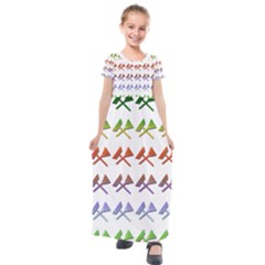Yard Work Gardening Landscaping Kids  Short Sleeve Maxi Dress by Mariart
