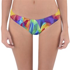 Modern Art Fractal Background Reversible Hipster Bikini Bottoms by Pakrebo