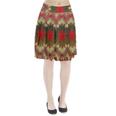 Tile Background Image Color Pattern Pleated Skirt by Pakrebo