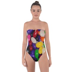 Jelly Beans Tie Back One Piece Swimsuit by pauchesstore
