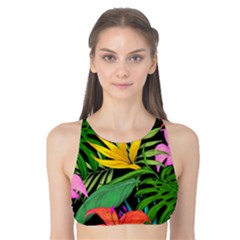 Tropical Adventure Tank Bikini Top by retrotoomoderndesigns