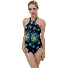 Light And Love Flowers Decorative Go With The Flow One Piece Swimsuit