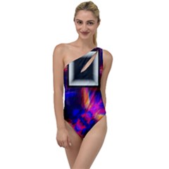 Box Abstract Frame Square To One Side Swimsuit by Pakrebo