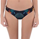 Ornament Fractal Pattern Background Reversible Hipster Bikini Bottoms View1