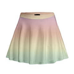 Balmy Pastel Seashore Mini Flare Skirt by retrotoomoderndesigns