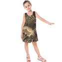Fractal Bones Cave Fossil Render Kids  Sleeveless Dress View1