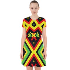 Reggae Vintage Geometric Vibrations Adorable In Chiffon Dress by beautyskulls