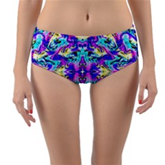 Ml 129 2 Reversible Mid-waist Bikini Bottoms by ArtworkByPatrick