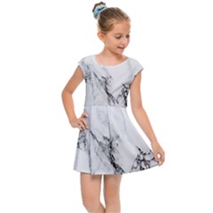 Marble Pattern Kids  Cap Sleeve Dress by Sudhe