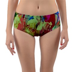 Neon World  Reversible Mid-waist Bikini Bottoms by arwwearableart