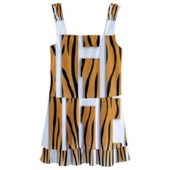 Tiger Bstract Animal Art Pattern Skin Kids  Layered Skirt Swimsuit by Sudhe