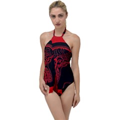 Artificial Intelligence Brain Think Go With The Flow One Piece Swimsuit by Sudhe