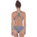 Waves Background Wallpaper Stripes Criss Cross Bikini Set View2