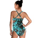 Blue Etched Background Tankini Set View2
