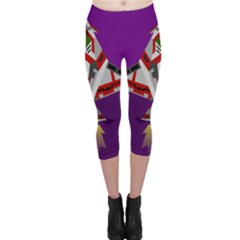 Toy Plane Outer Space Launching Capri Leggings 
