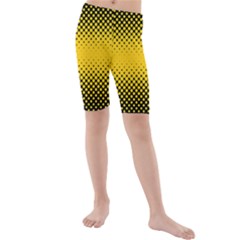 Dot Halftone Pattern Vector Kids  Mid Length Swim Shorts by Mariart