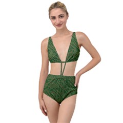 Circuit Board Electronics Draft Tied Up Two Piece Swimsuit by Pakrebo