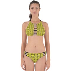 Gilet Jaune Pattern Yellowvests Cowcow Gilet Jaune Pattern Funny Yellow Vests Perfectly Cut Out Bikini Set by snek