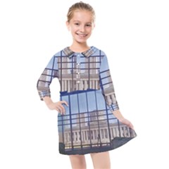 Ohio Statehouse Kids  Quarter Sleeve Shirt Dress by Riverwoman