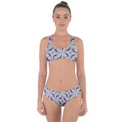 Abstract Seamless Pattern Criss Cross Bikini Set by Pakrebo