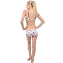 Funny Bacon Slices Pattern infidel red meat Layered Top Bikini Set View2