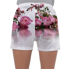 Roses Flowers Nature Flower Sleepwear Shorts by Pakrebo
