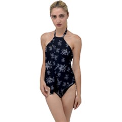 Black And White Ethnic Design Print Go With The Flow One Piece Swimsuit