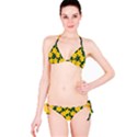 Yellow Daffodils Pattern Classic Bikini Set View3