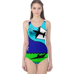 United States Navy Reserve Vp-69 Patrol Squadron One Piece Swimsuit by abbeyz71