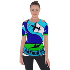 United States Navy Reserve Vp-69 Patrol Squadron Shoulder Cut Out Short Sleeve Top by abbeyz71
