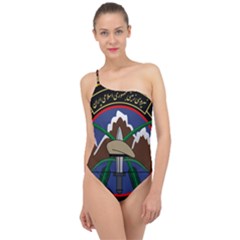 Iranian Army 23rd Takavar Division Insignia Classic One Shoulder Swimsuit by abbeyz71