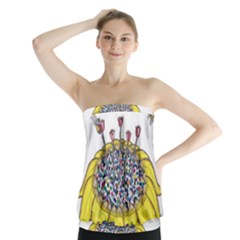 Bees At Work  Strapless Top by okhismakingart