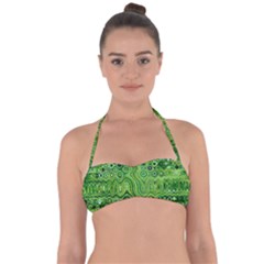 Electric Field Art Xii Halter Bandeau Bikini Top by okhismakingart