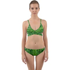Electric Field Art Xii Wrap Around Bikini Set by okhismakingart