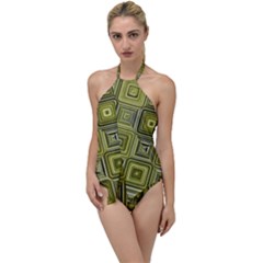Electric Field Art Xvi Go With The Flow One Piece Swimsuit by okhismakingart