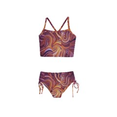 Electric Field Art Liv Girls  Tankini Swimsuit by okhismakingart
