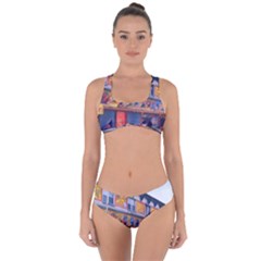 Coney Island Freak Show Criss Cross Bikini Set by StarvingArtisan