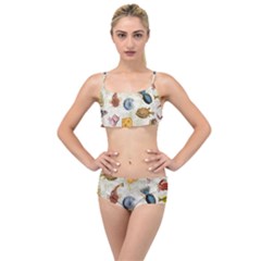Sea World Vintage Pattern Layered Top Bikini Set by Valentinaart