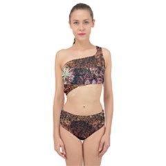 Queen Annes Lace Horizontal Slice Collage Spliced Up Two Piece Swimsuit by okhismakingart