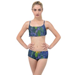 Blue Sunflower Layered Top Bikini Set by okhismakingart