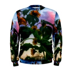 Sunflowers And Wild Weeds Men s Sweatshirt by okhismakingart