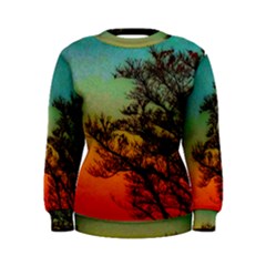 Turquoise Sunset Women s Sweatshirt by okhismakingart