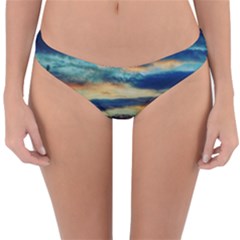 Blue Sunset Reversible Hipster Bikini Bottoms by okhismakingart