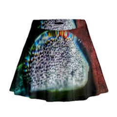 Rainbow Water Droplet Mini Flare Skirt by okhismakingart
