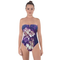 Soft Purple Hydrangeas Tie Back One Piece Swimsuit by okhismakingart