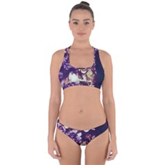 Soft Purple Hydrangeas Cross Back Hipster Bikini Set by okhismakingart